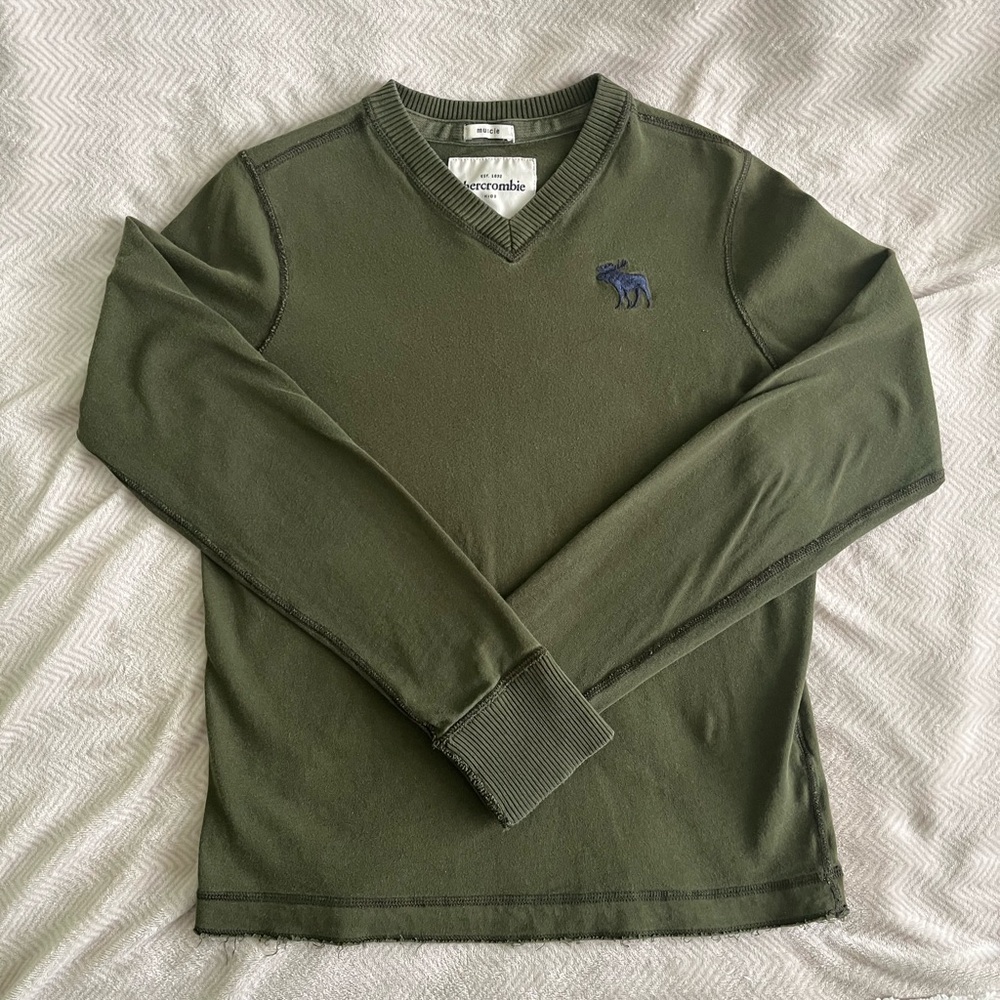 🐊Y2K Army Green Long Sleeve Tee!🐊
